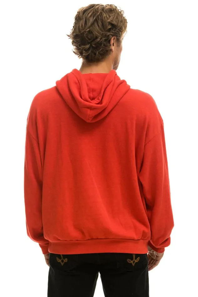WomenMen Tops Aviator Nation AVIATOR NATION AIM YOUTH MENTAL HEALTH RELAXED PULLOVER HOODIE 8211 RED WomenMen Tops Aviator Nation AVIATOR NATION AIM YOUTH MENTAL HEALTH RELAXED PULLOVER HOODIE 8211 RED