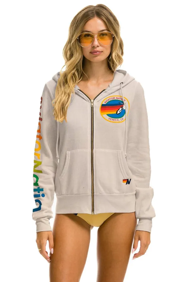 WomenMen Tops Aviator Nation AVIATOR NATION HOODIE 8211 SAND