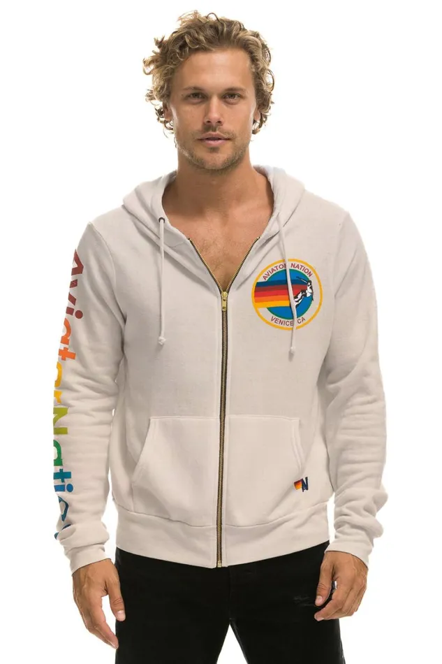 WomenMen Tops Aviator Nation AVIATOR NATION HOODIE 8211 SAND WomenMen Tops Aviator Nation AVIATOR NATION HOODIE 8211 SAND