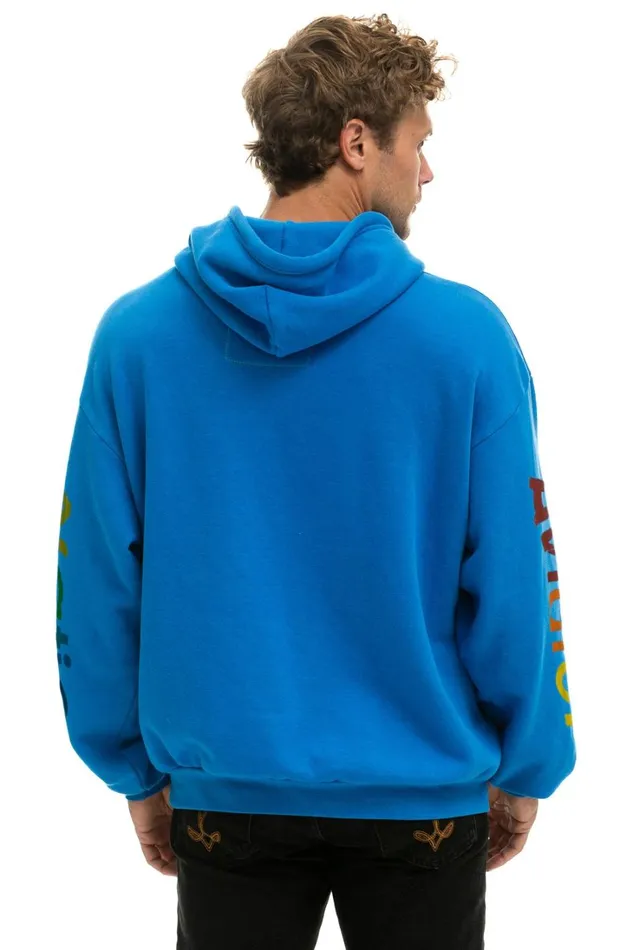 WomenMen Tops Aviator Nation AVIATOR NATION RELAXED PULLOVER HOODIE 8211 OCEAN WomenMen Tops Aviator Nation AVIATOR NATION RELAXED PULLOVER HOODIE 8211 OCEAN