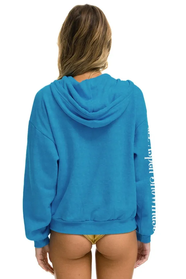 WomenMen Tops Aviator Nation JAZZ ASPEN SNOWMASS 2023 RELAXED ZIP HOODIE 8211 OCEAN WomenMen Tops Aviator Nation JAZZ ASPEN SNOWMASS 2023 RELAXED ZIP HOODIE 8211 OCEAN