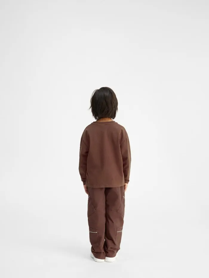 WomenMen Tops JACQUEMUS The Kids039 Longsleeve Tshirt Dark Brown