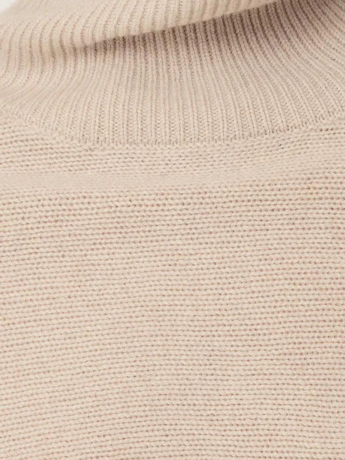 Women Merino Poncho Jumper Cream Jigsaw Knitwear and Cashmere