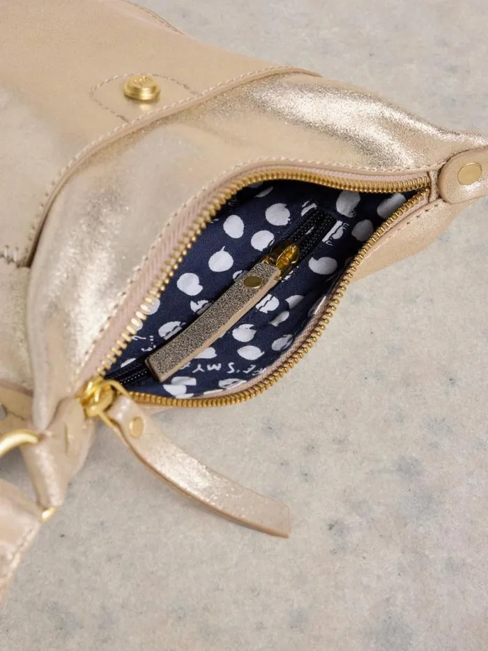 Women Mini Leather Fern Crossbody Gold Tone Metallic White Stuff Bags and Purses Women Mini Leather Fern Crossbody Gold Tone Metallic White Stuff Bags and Purses