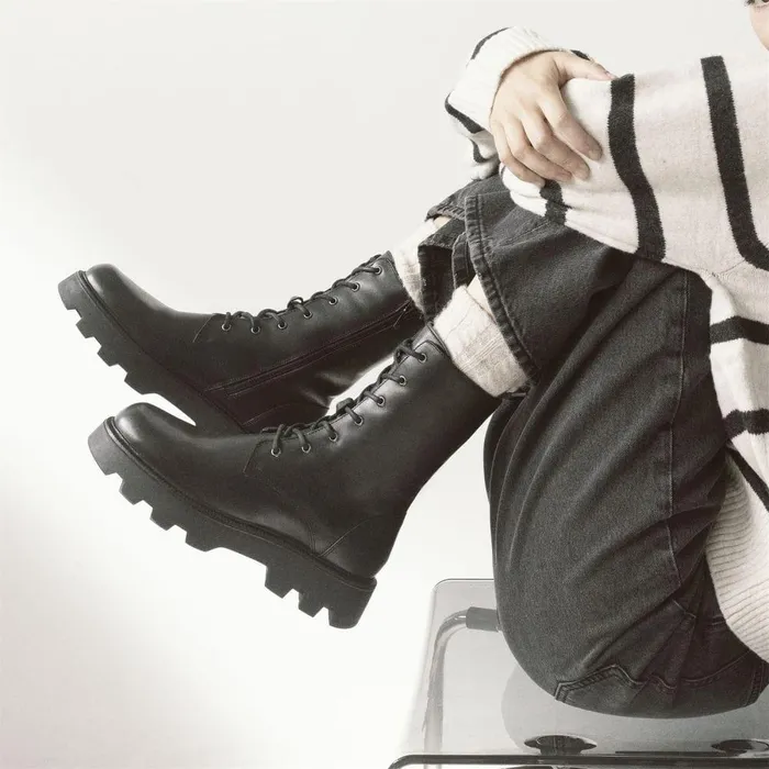 Women Moda In Pelle Black Boots Bsoleful BDudley Black Leather