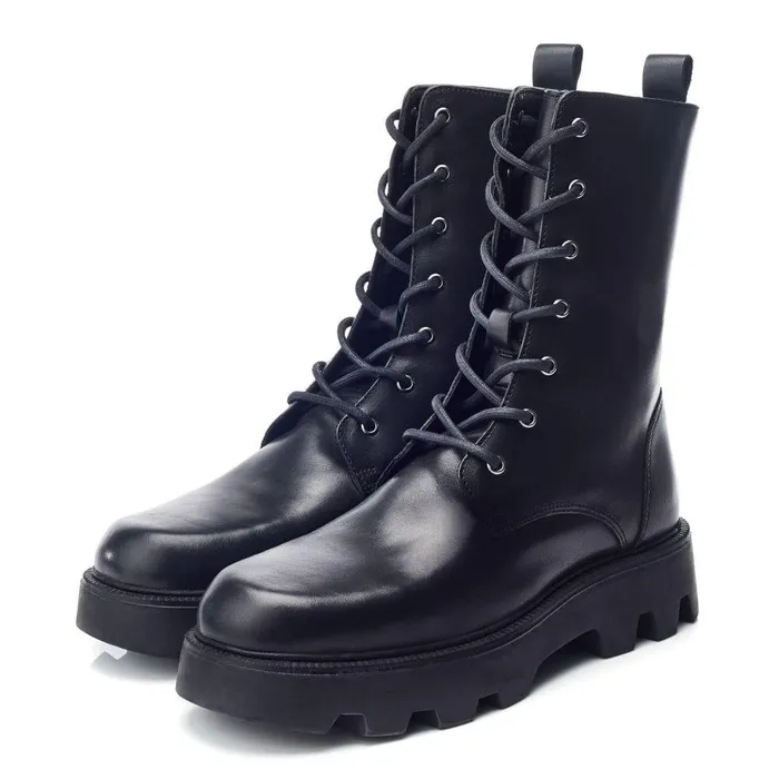 Women Moda In Pelle Black Boots Bsoleful BDudley Black Leather