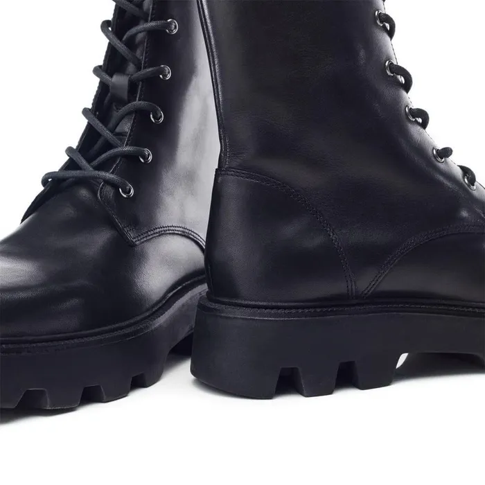Women Moda In Pelle Black Boots Bsoleful BDudley Black Leather