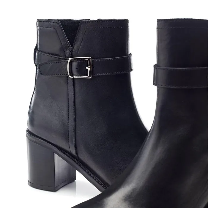 Women Moda In Pelle Black Boots Bsoleful BPhilippa Black Leather