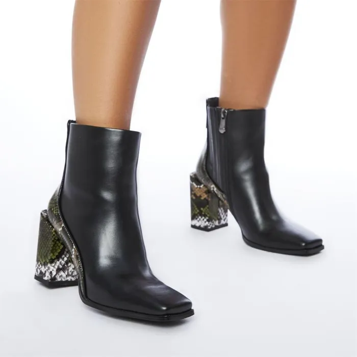 Women Moda In Pelle Black Boots Taysha Black Porvair
