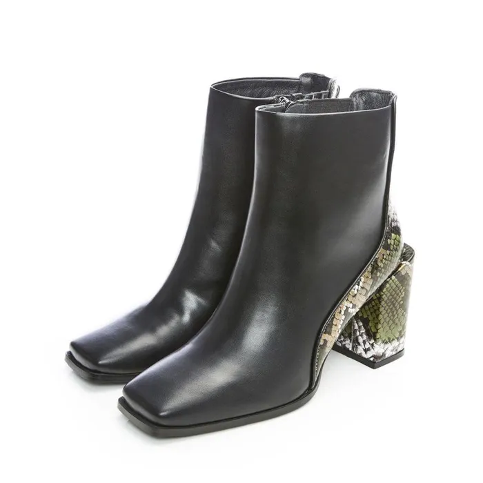 Women Moda In Pelle Black Boots Taysha Black Porvair