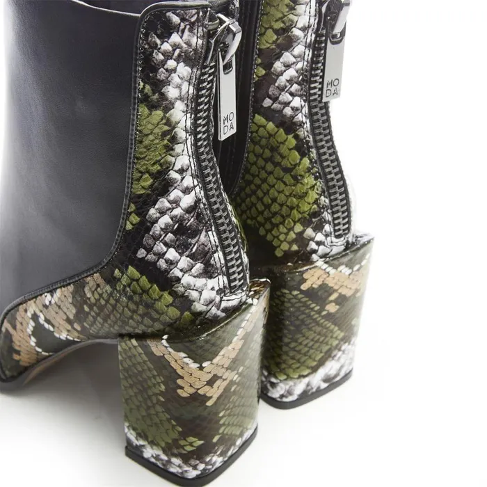 Women Moda In Pelle Black Boots Taysha Black Porvair
