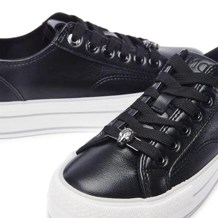 Women Moda In Pelle Black Trainers Bagnol Black Porvair