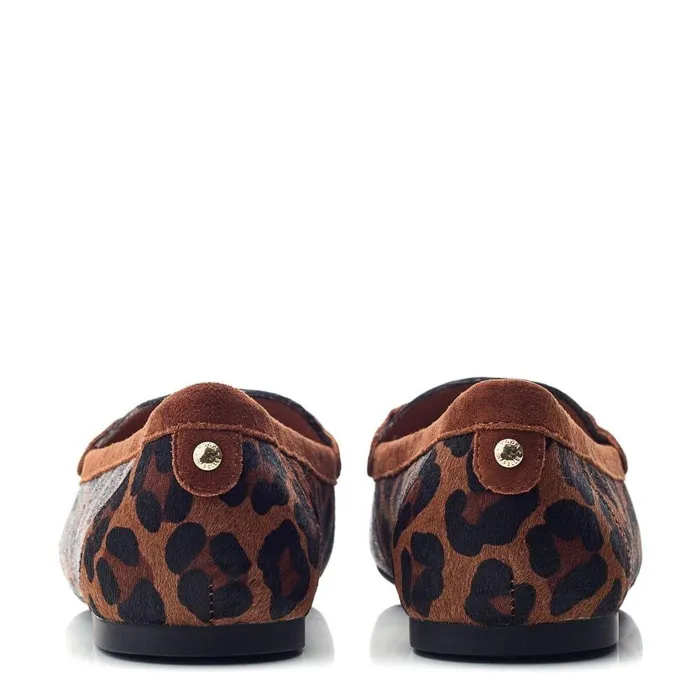 Women Moda In Pelle Casual Shoes Famina Dark Leopard Print Pony