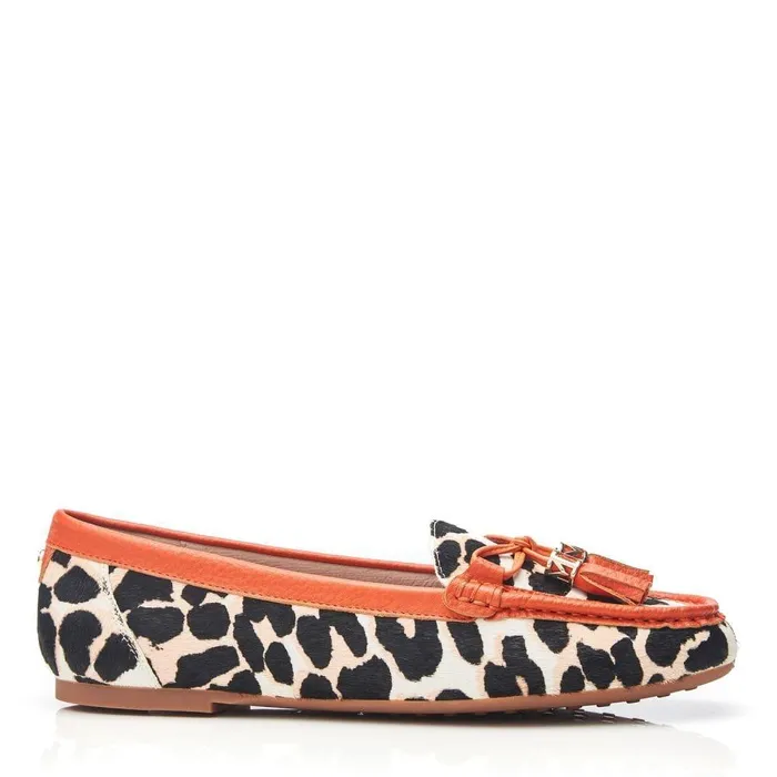 Women Moda In Pelle Casual Shoes Famina Leopard Print Pony