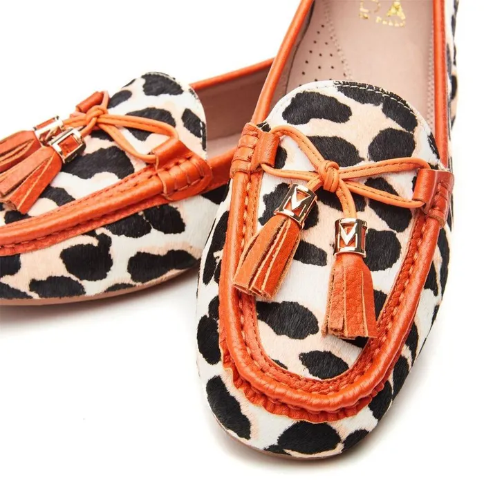Women Moda In Pelle Casual Shoes Famina Leopard Print Pony