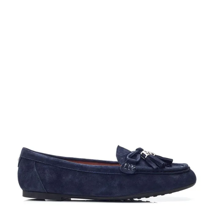 Women Moda In Pelle Casual Shoes Famina Navy Suede