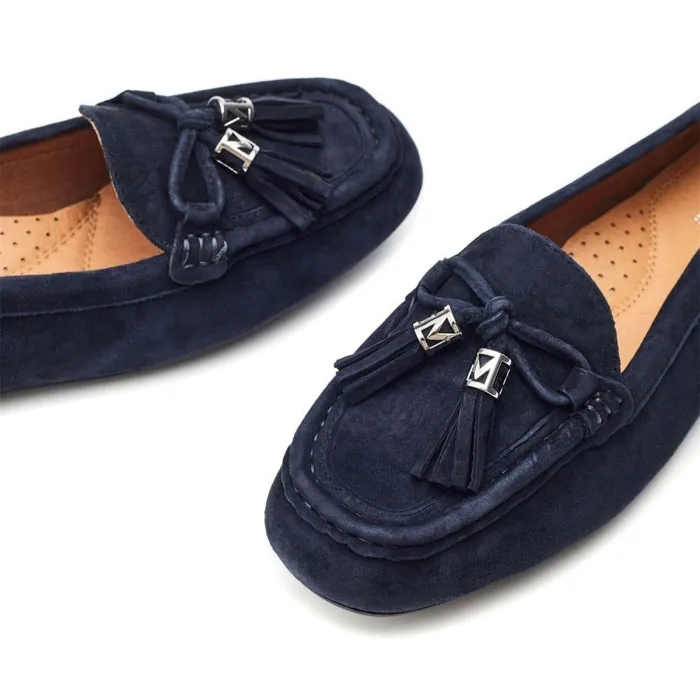 Women Moda In Pelle Casual Shoes Famina Navy Suede
