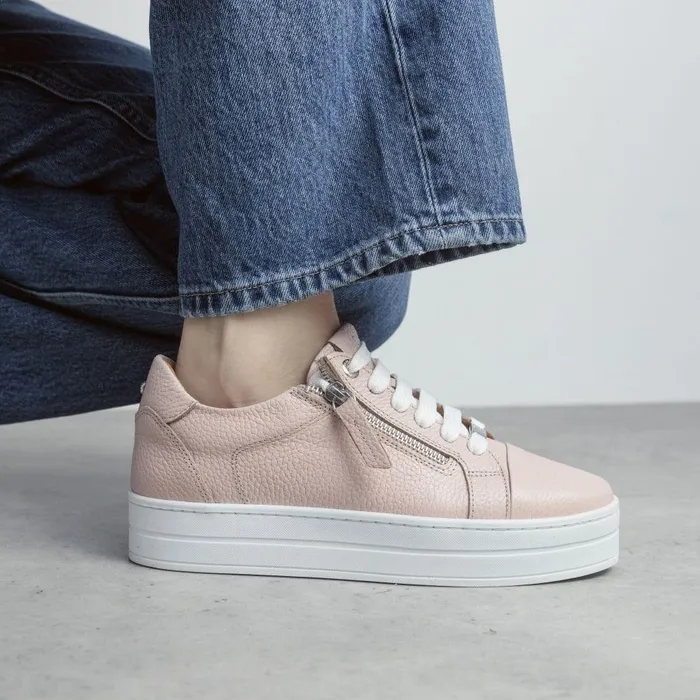 Women Moda In Pelle Casual Trainers Abbiy Cameo Leather