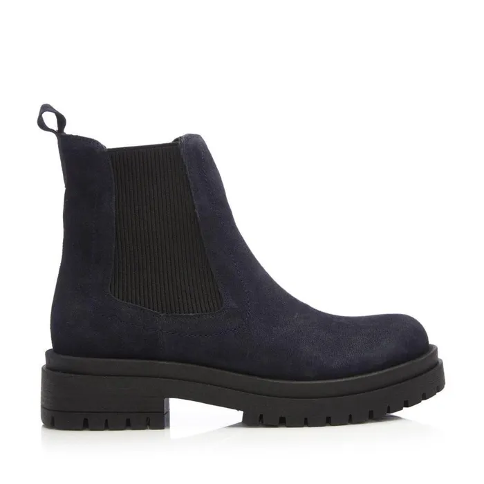 Women Moda In Pelle Chelsea Boots Bsoleful BWaya Navy Suede