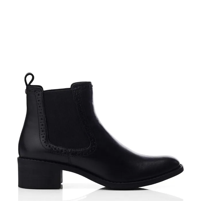 Women Moda In Pelle Chelsea Boots Millia Black Leather