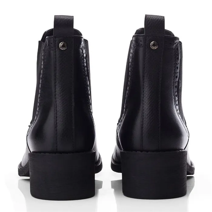 Women Moda In Pelle Chelsea Boots Millia Black Leather