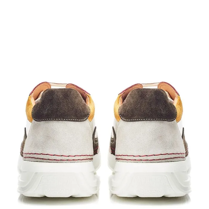 Women Moda In Pelle Chunky Trainers Shoon Sh Dines Multi Leather
