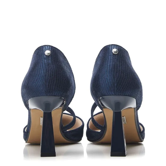 Women Moda In Pelle Court Shoes Camariya Navy Lizard