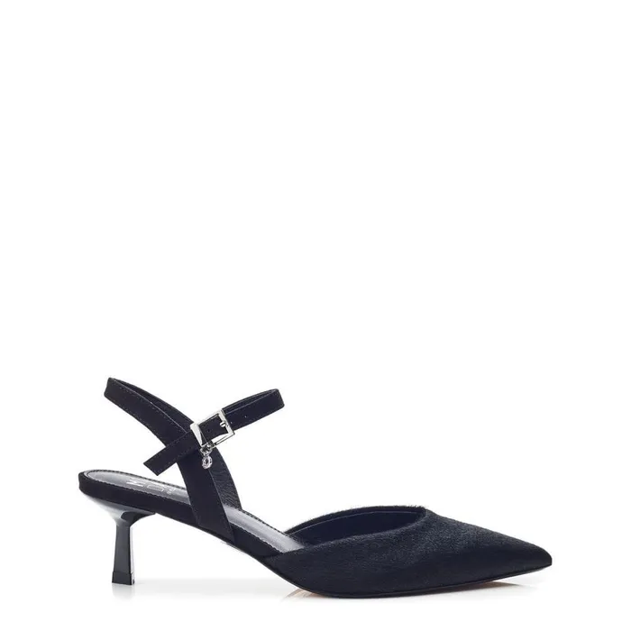Women Moda In Pelle Court Shoes Jobourg Black Pony Hair