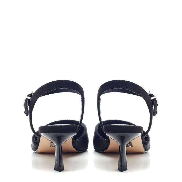 Women Moda In Pelle Court Shoes Jobourg Black Pony Hair