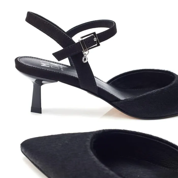 Women Moda In Pelle Court Shoes Jobourg Black Pony Hair