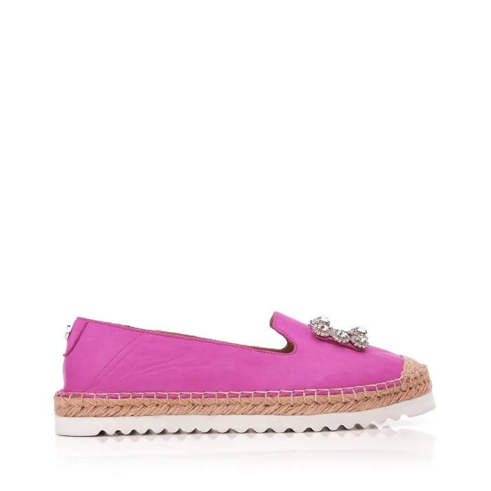 Women Moda In Pelle Flat And Ballerina Shoes Fairmont Pink Leather