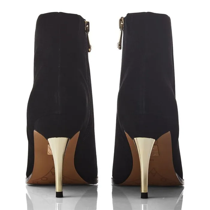 Women Moda In Pelle Heeled And Wedge Boots Keri Black Suede