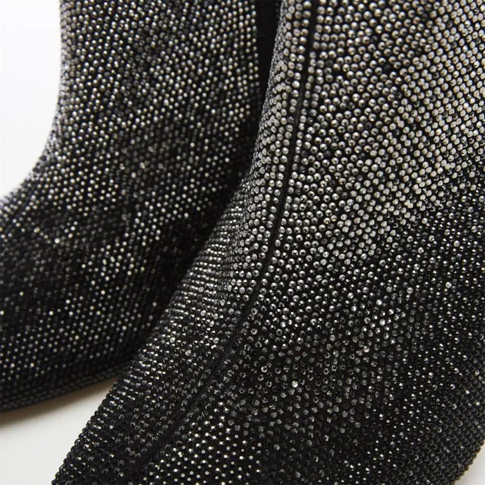 Women Moda In Pelle Heeled And Wedge Boots Yazmine Black Suede