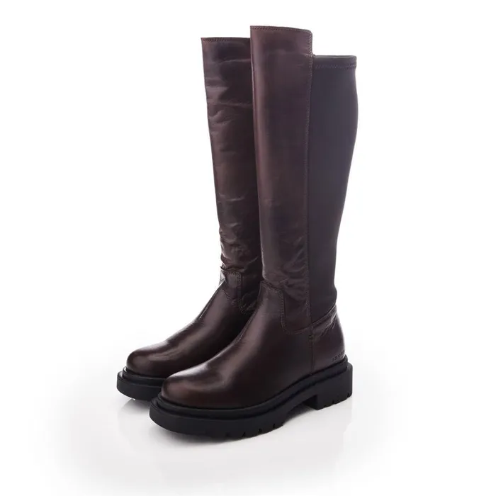 Women Moda In Pelle Over The Knee Boots Shoon Sh Intra Dark Brown Leather Women Moda In Pelle Over The Knee Boots Shoon Sh Intra Dark Brown Leather