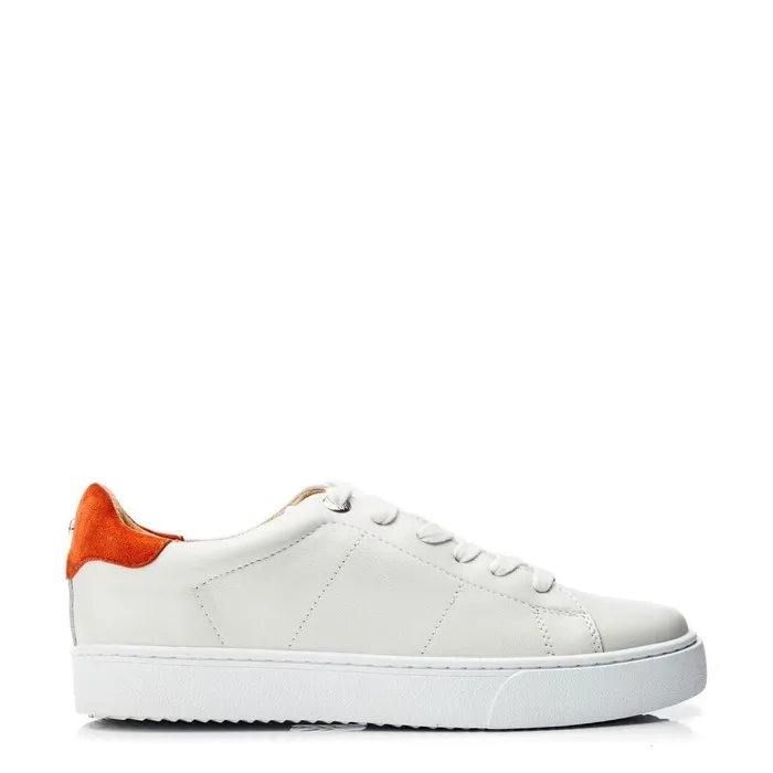 Women Moda In Pelle Platform Trainers Brandie Off White Leather