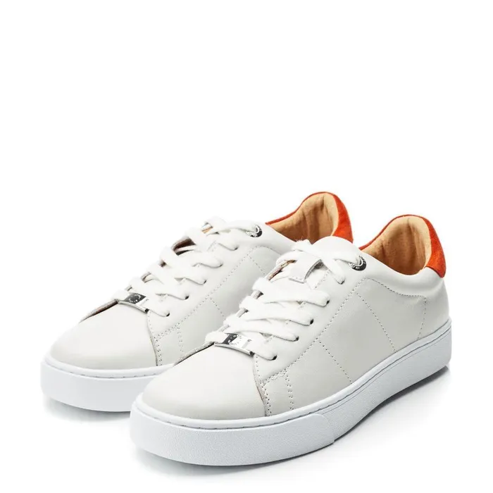 Women Moda In Pelle Platform Trainers Brandie Off White Leather