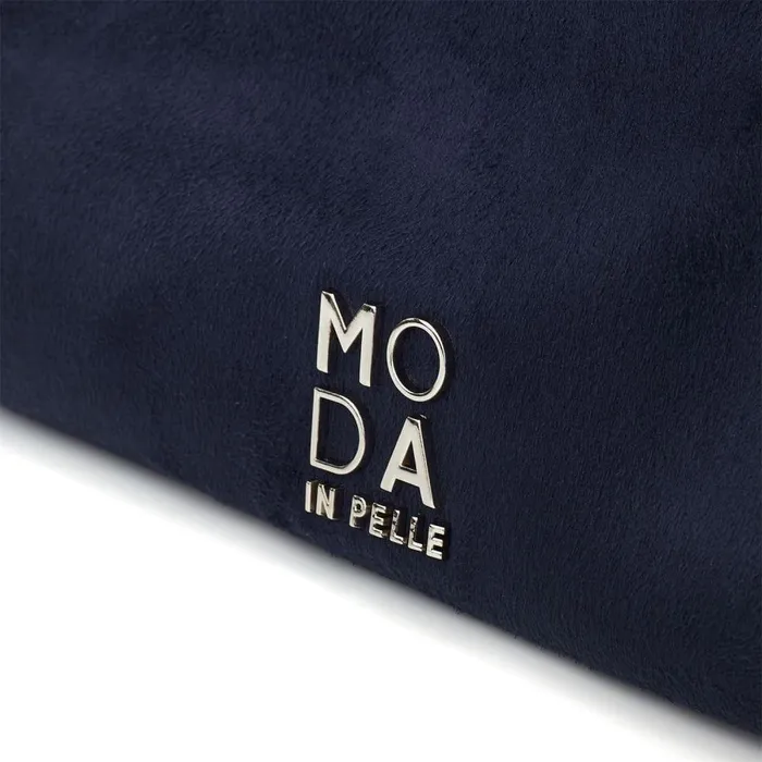 Women Moda In Pelle Shoulder Bags Glamslouchbag Navy Alcantara