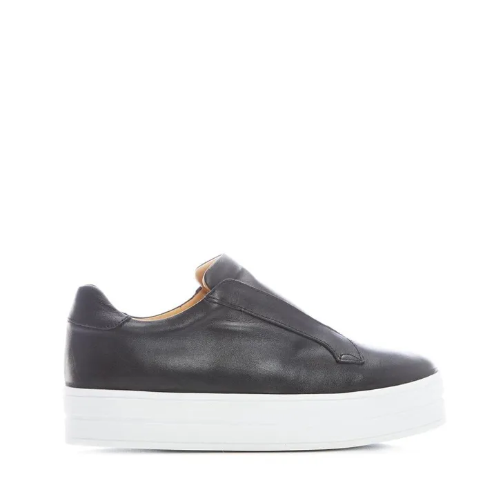Women Moda In Pelle SlipOn Trainers Bsoleful BBath Black Leather