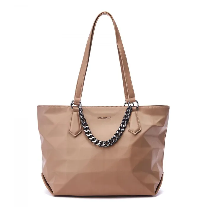 Women Moda In Pelle Tote Bags Berklie Bag Taupe Porvair