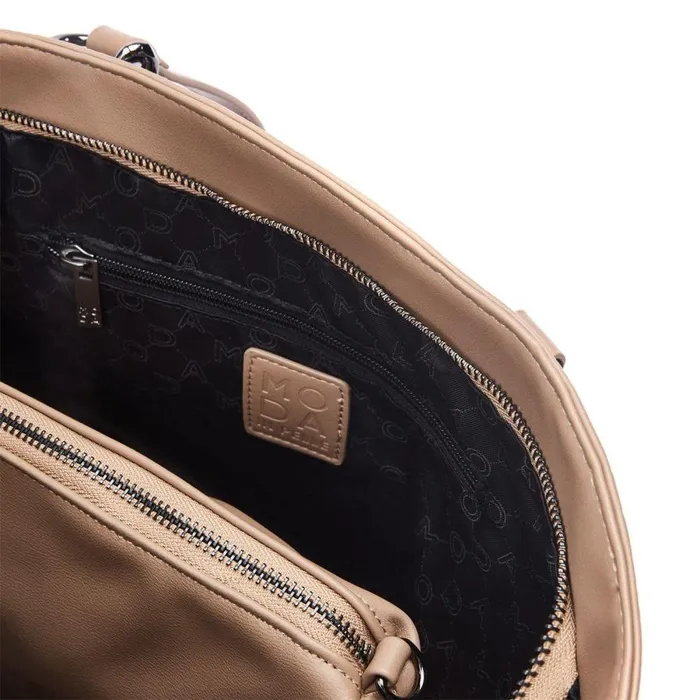 Women Moda In Pelle Tote Bags Berklie Bag Taupe Porvair