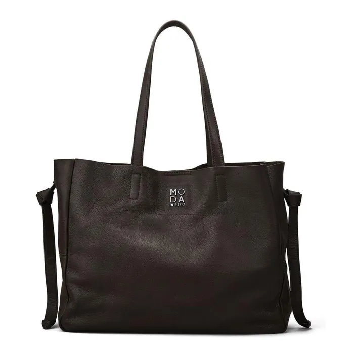 Women Moda In Pelle Tote Bags Indie Bag Khaki Leather