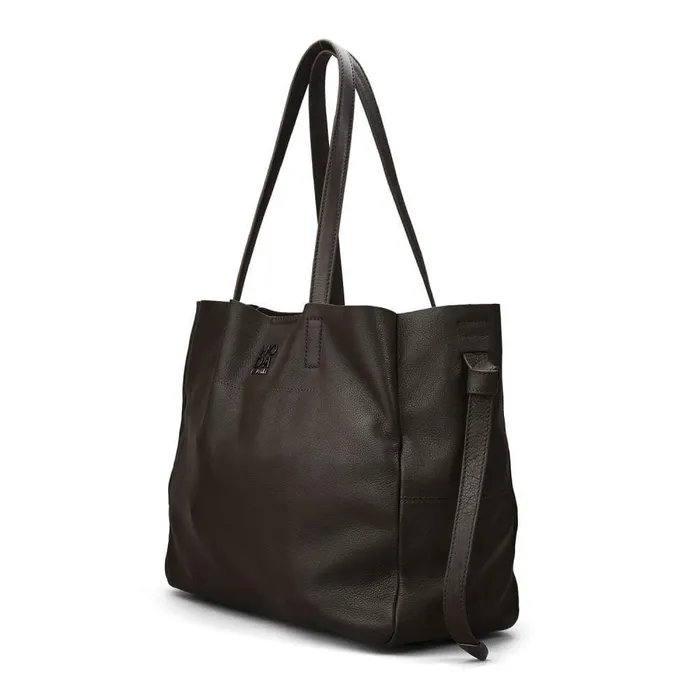 Women Moda In Pelle Tote Bags Indie Bag Khaki Leather