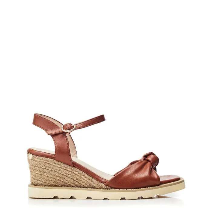 Women Moda In Pelle Wedge Sandals Prisca Tan Porvair