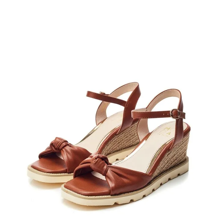 Women Moda In Pelle Wedge Sandals Prisca Tan Porvair