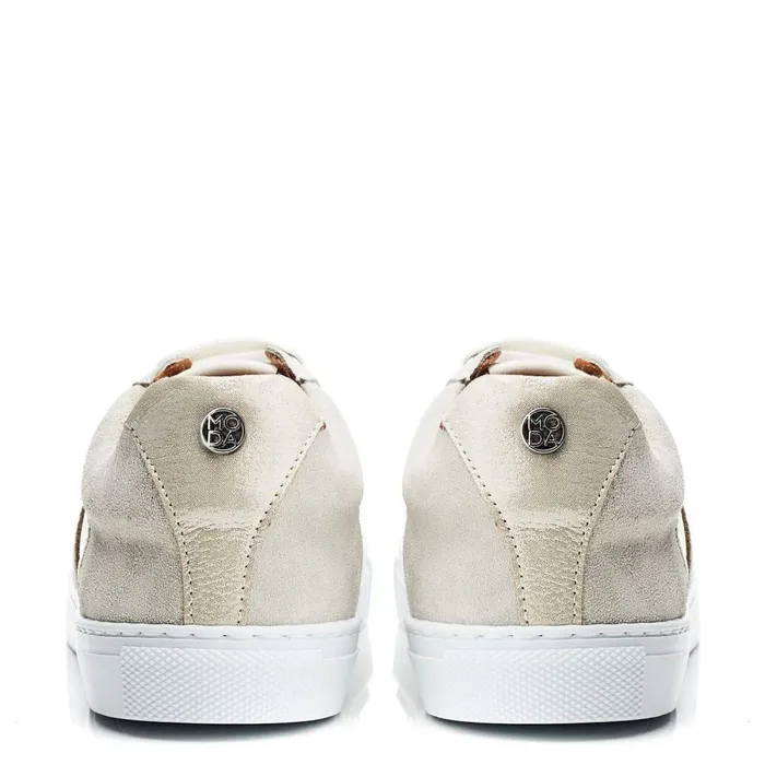 Women Moda In Pelle White Trainers Arzal Off White Leather