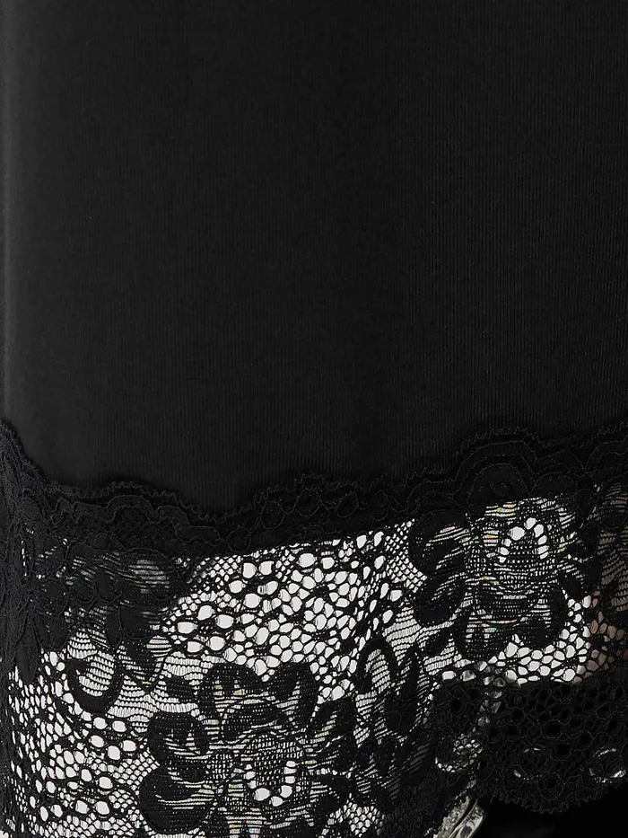 Women Modal Lace Pyjama Trouser Black Jigsaw Pyjamas and Loungewear