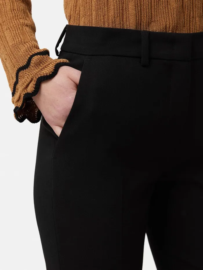 Women Modern Crepe Marden Trouser Black Jigsaw Coords