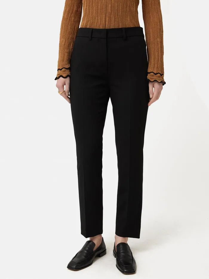 Women Modern Crepe Marden Trouser Black Jigsaw Suits and Tailoring