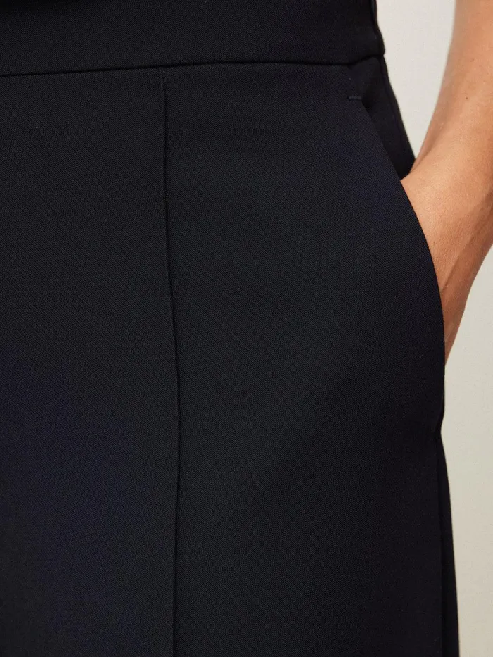 Women Modern Crepe Sailor Trouser Navy Jigsaw Trousers