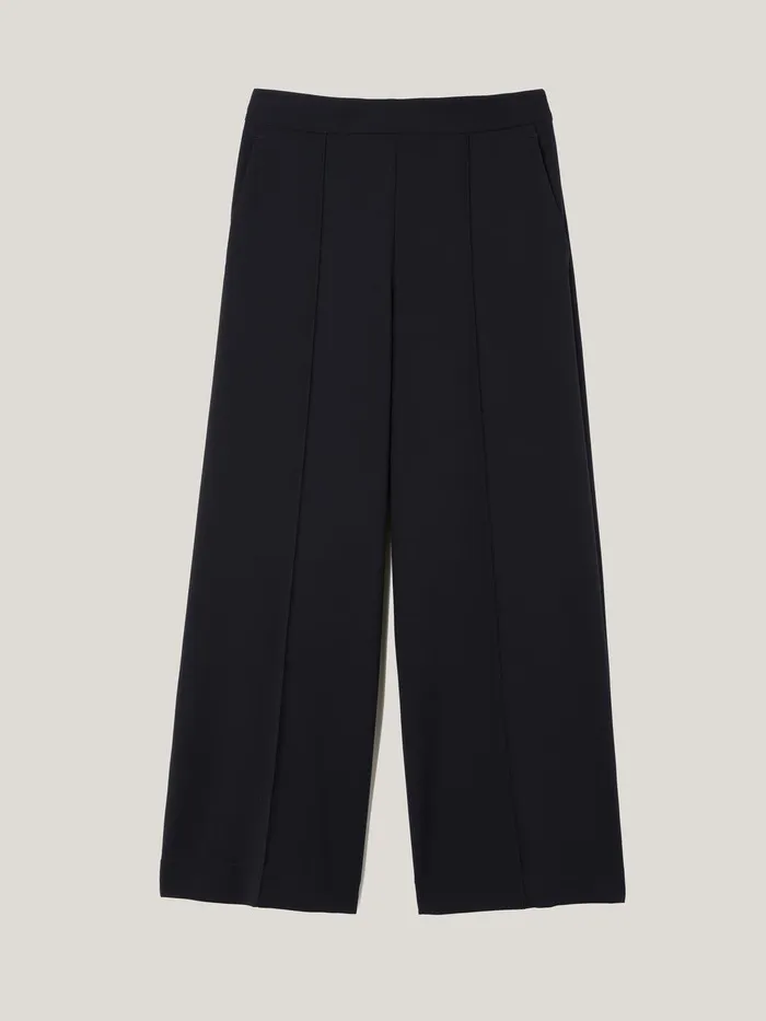 Women Modern Crepe Sailor Trouser Navy Jigsaw Trousers